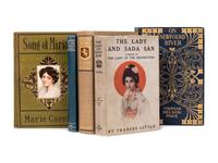 [PUBLISHER'S TRADE BINDINGS - AMERICAN]. A group of 5 bindings designed by the Decorative Designers.