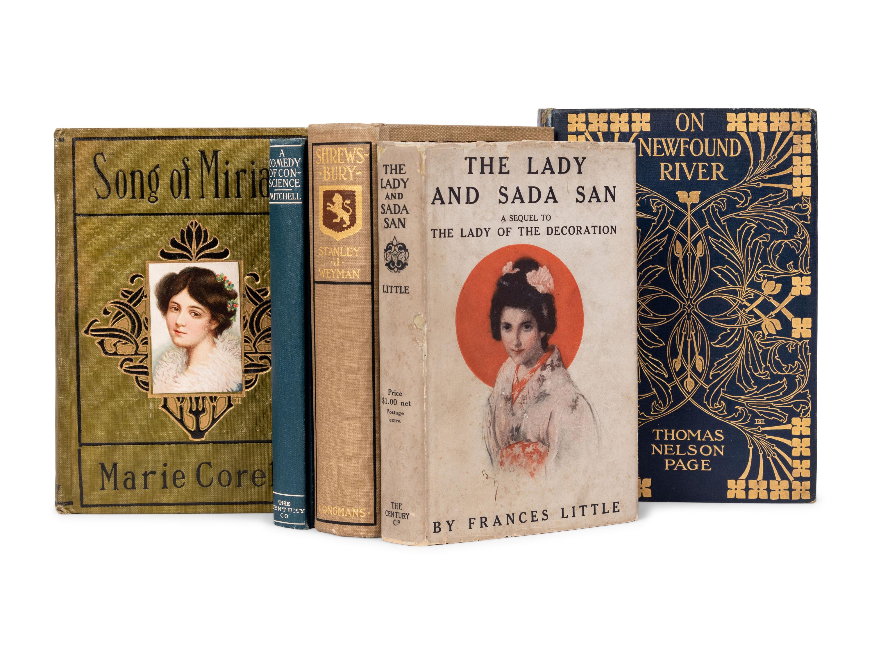 [PUBLISHER'S TRADE BINDINGS - AMERICAN]. A group of 5 bindings designed by the Decorative Designers.