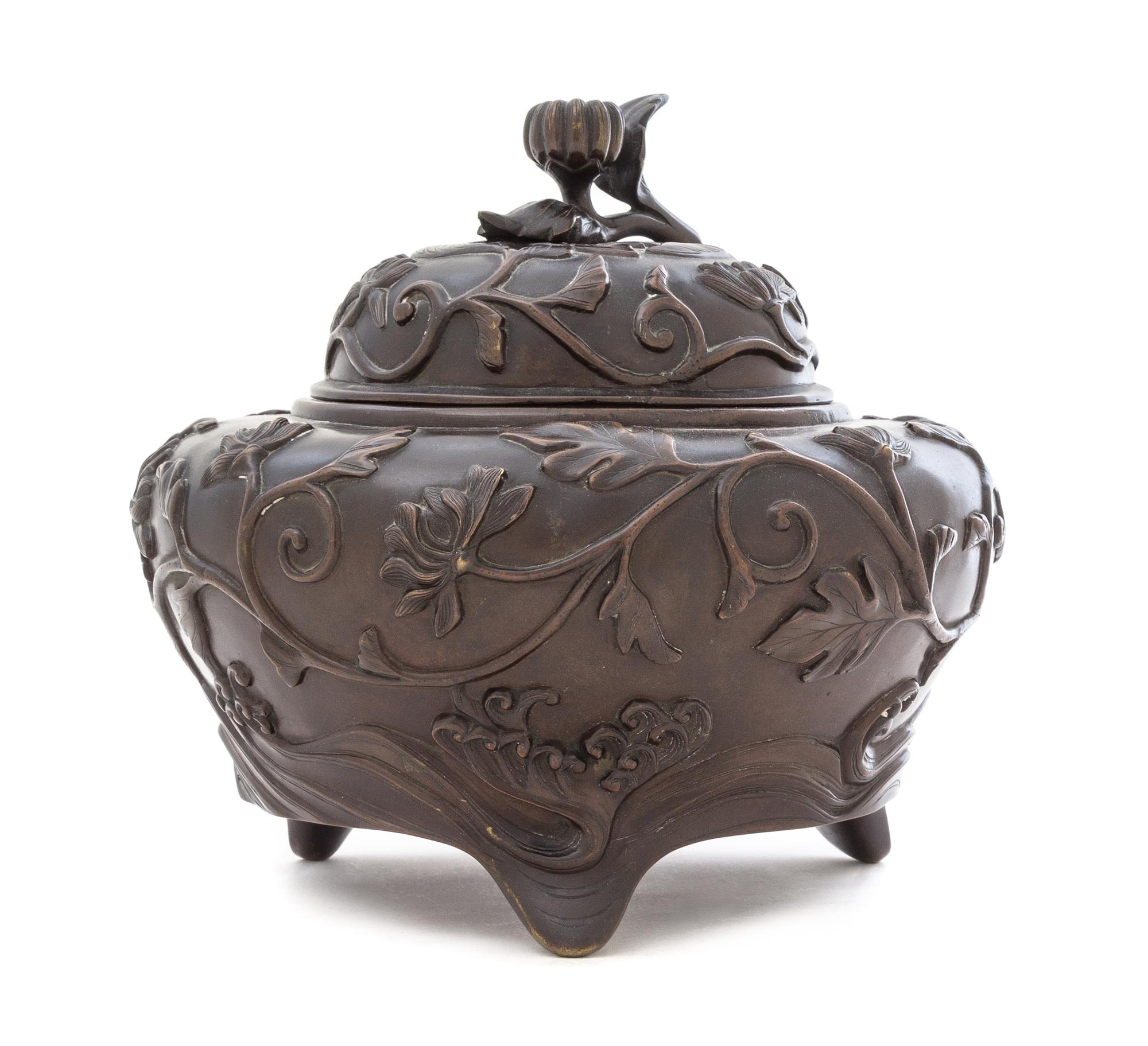 A Bronze Censer Height 9 inches. — LATE 19TH CENTURY
