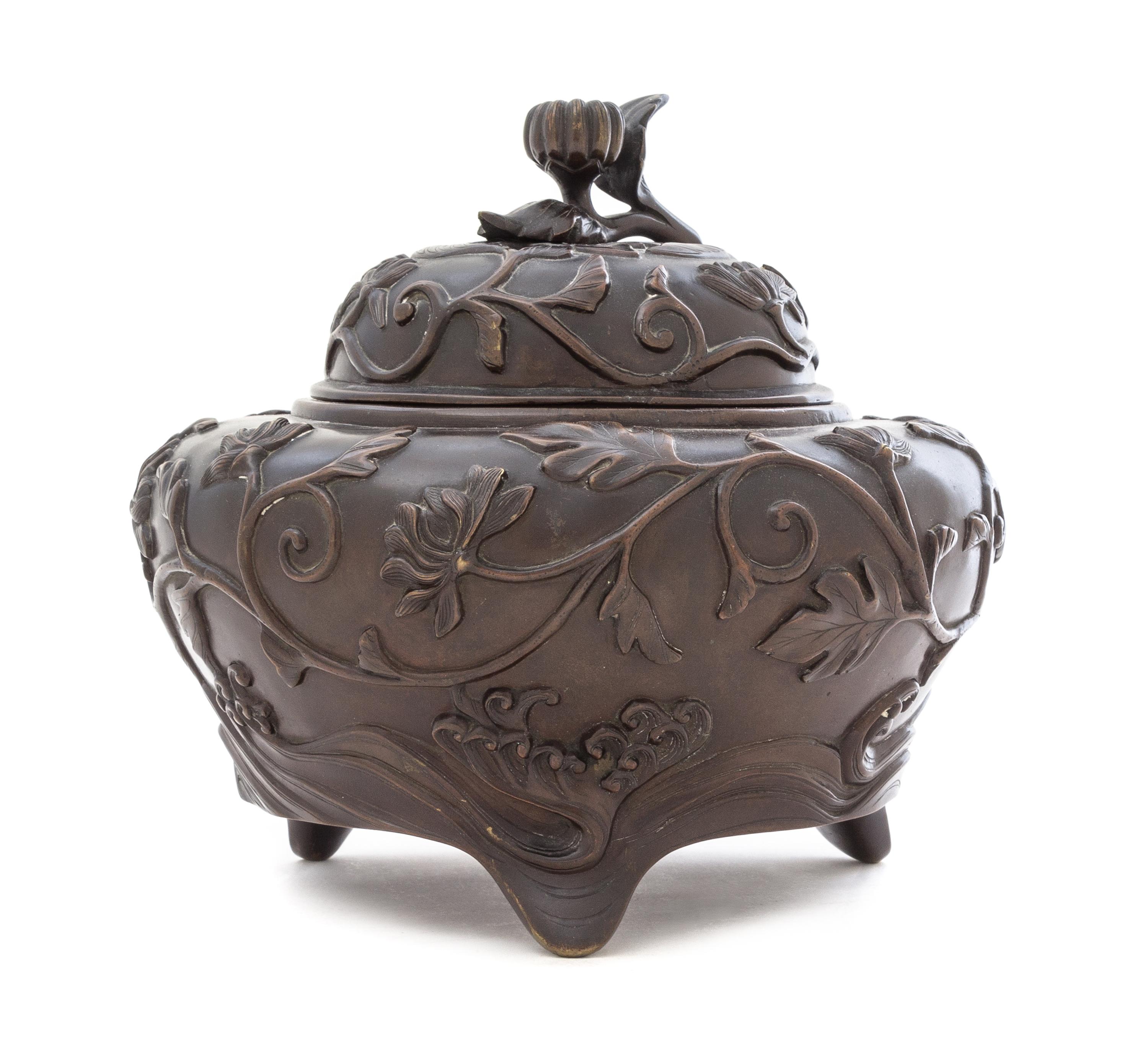 A Bronze Censer Height 9 inches. — LATE 19TH CENTURY