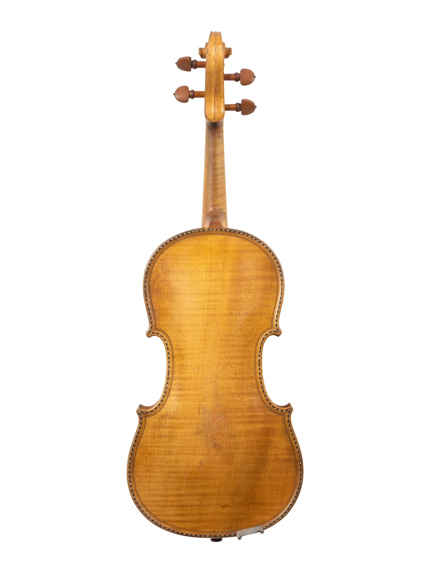 A French Violin with Mother-of-Pearl Inlay