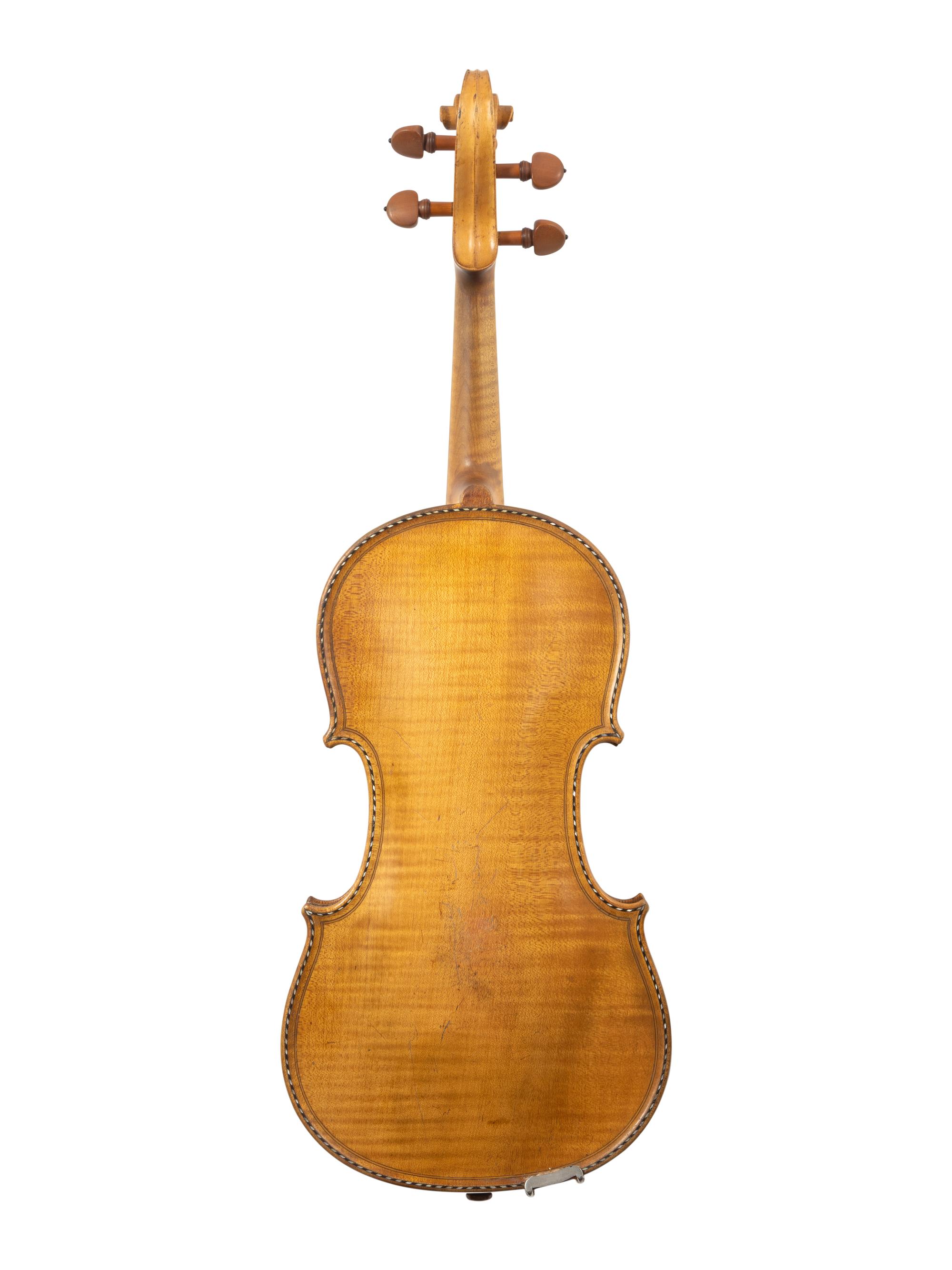 A French Violin with Mother-of-Pearl Inlay