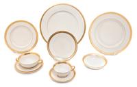 A Lenox Porcelain Dinner Service Diameter of dinner plate 12 inches. — 20TH CENTURY
