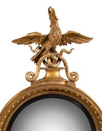 An English Giltwood Bullseye Mirror
