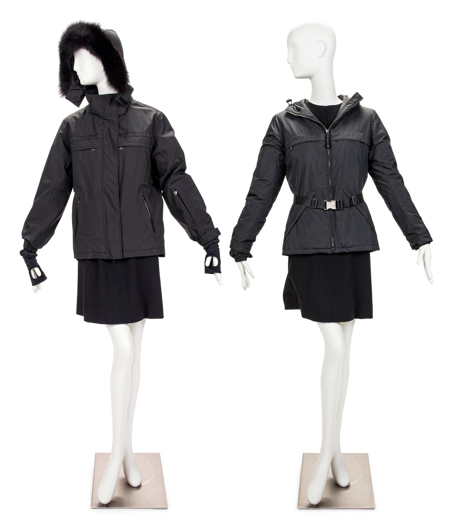 Two Prada Nylon Coats