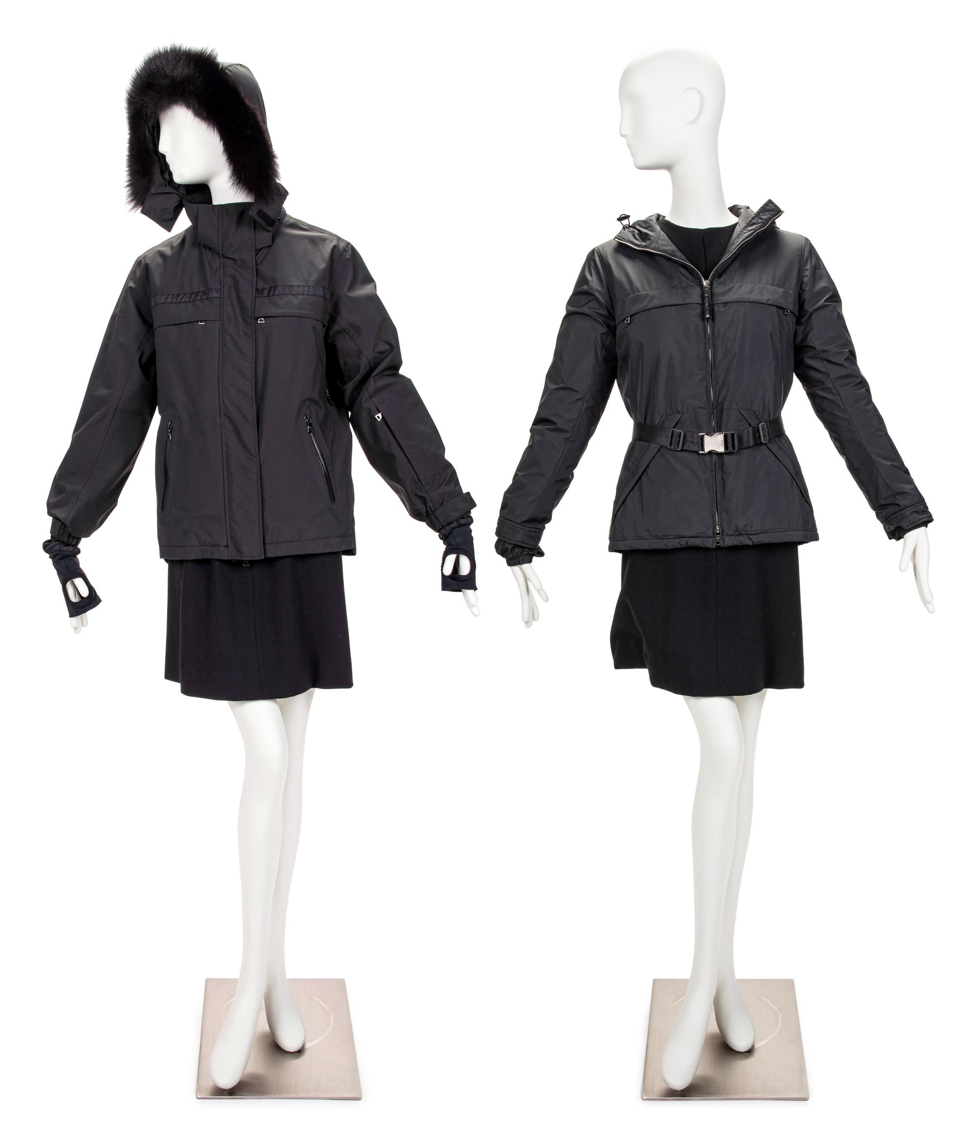 Two Prada Nylon Coats