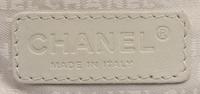 Chanel, Flap Bag in Camellia-Embossed Silver Leather