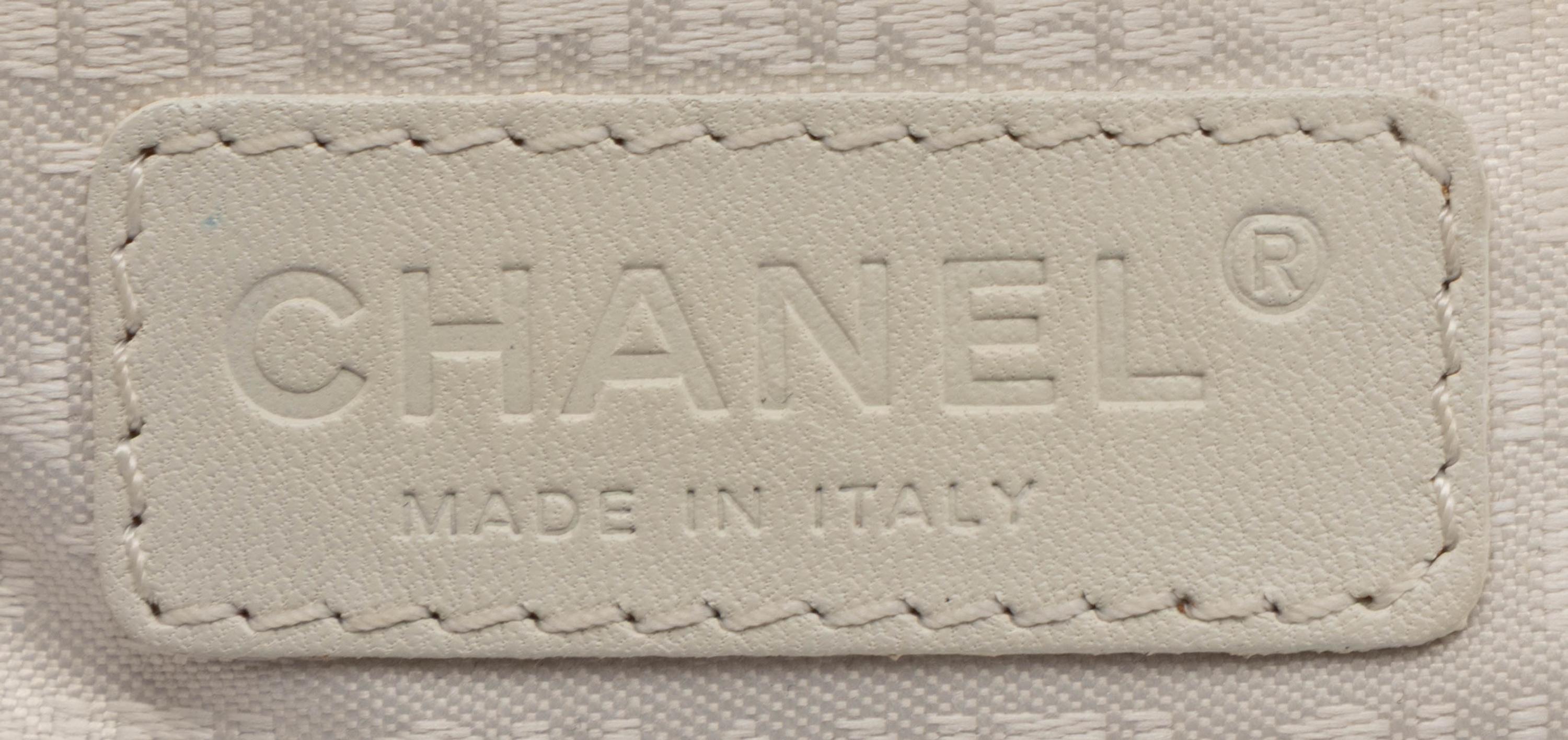 Chanel, Flap Bag in Camellia-Embossed Silver Leather