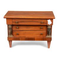 An Empire Style Diminutive Walnut Chest of Drawers
