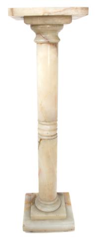 A Continental Onyx Pedestal Height 37 1/4 inches. — 19TH/20TH CENTURY