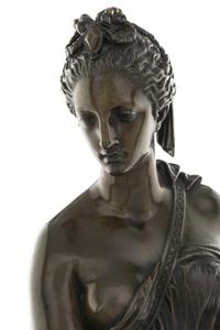 A Neoclassical Bronze Figure of a Woman