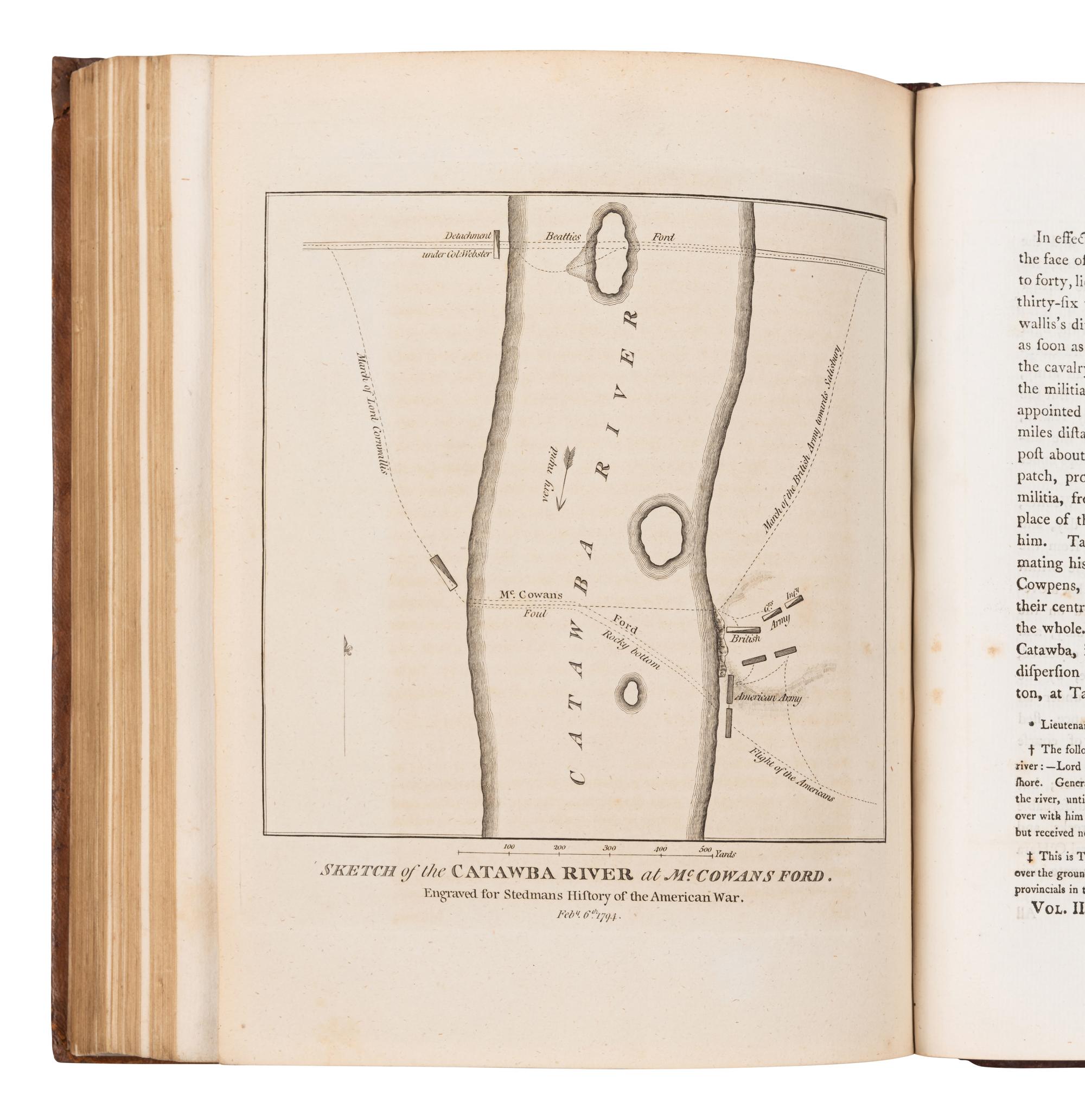 STEDMAN, Charles (1753-1812). The History of the Origin, Progress, and Termination of the American War . London: For the author and sold by J. Murray, J. Debrett, & J. Kerby, 1794.