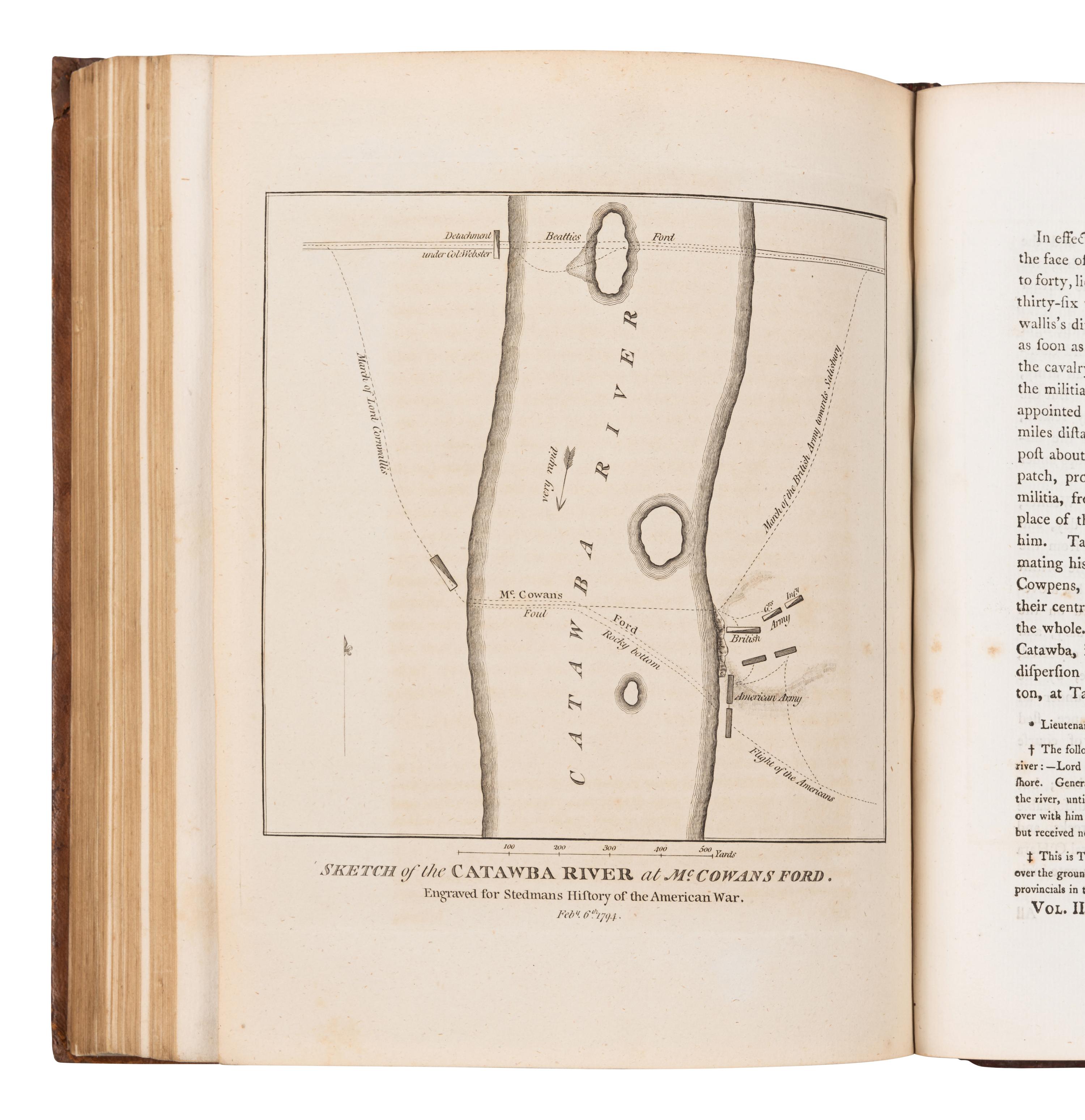 STEDMAN, Charles (1753-1812). The History of the Origin, Progress, and Termination of the American War . London: For the author and sold by J. Murray, J. Debrett, & J. Kerby, 1794.
