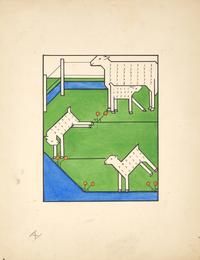 Loeber, Lou. Group of 14 Original Illustrations for "Gouden Vlinders"