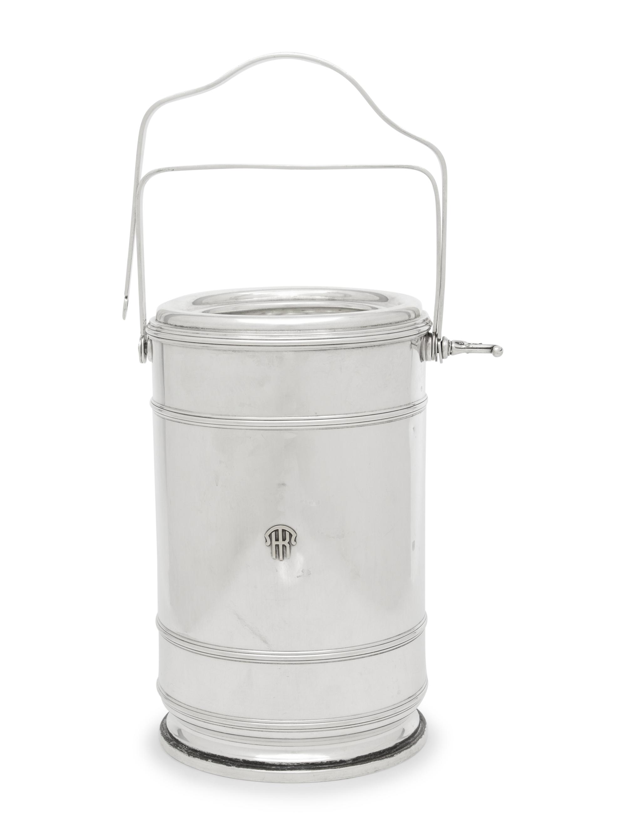 A Cartier Art Deco Silver Wine Cooler