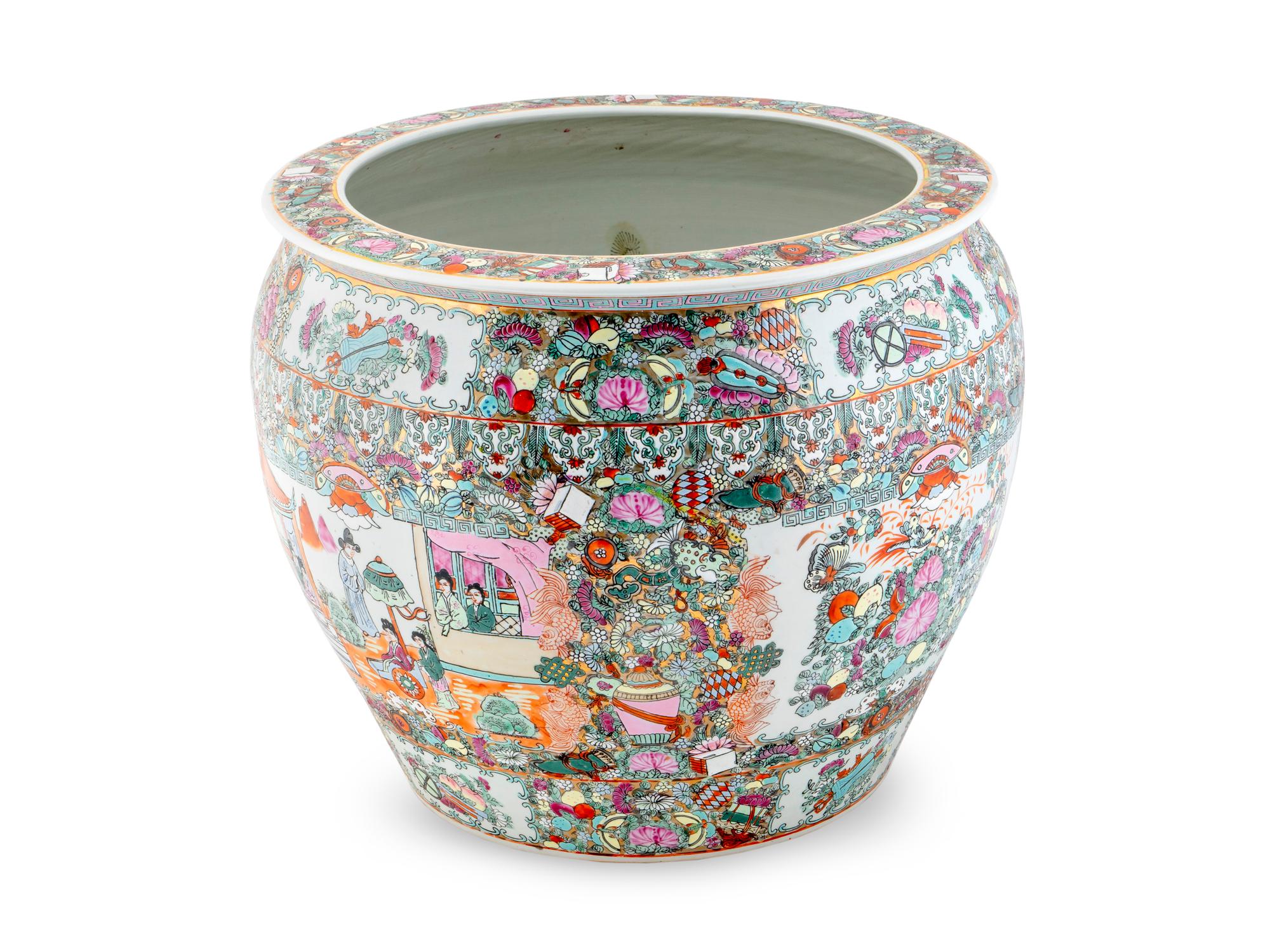 A Chinese Porcelain Jardiniere — 20TH CENTURY