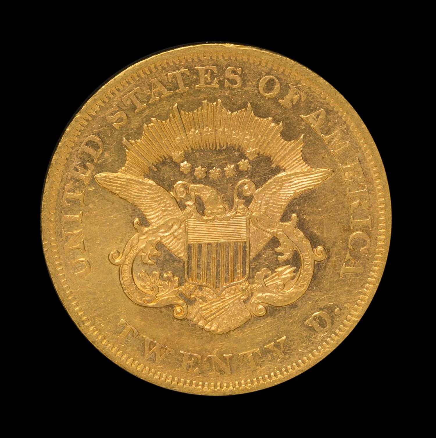 A United States 1861 Liberty Head $20 Gold Coin