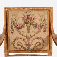 A Set of Four Louis XVI Giltwood Fauteuils 18th century