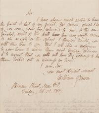 GODWIN, William (1756-1836). Autograph Letter Signed ("William Godwin"), to an unnamed recipient. Skinner Street, Snow Hill, 31 October 1817.
