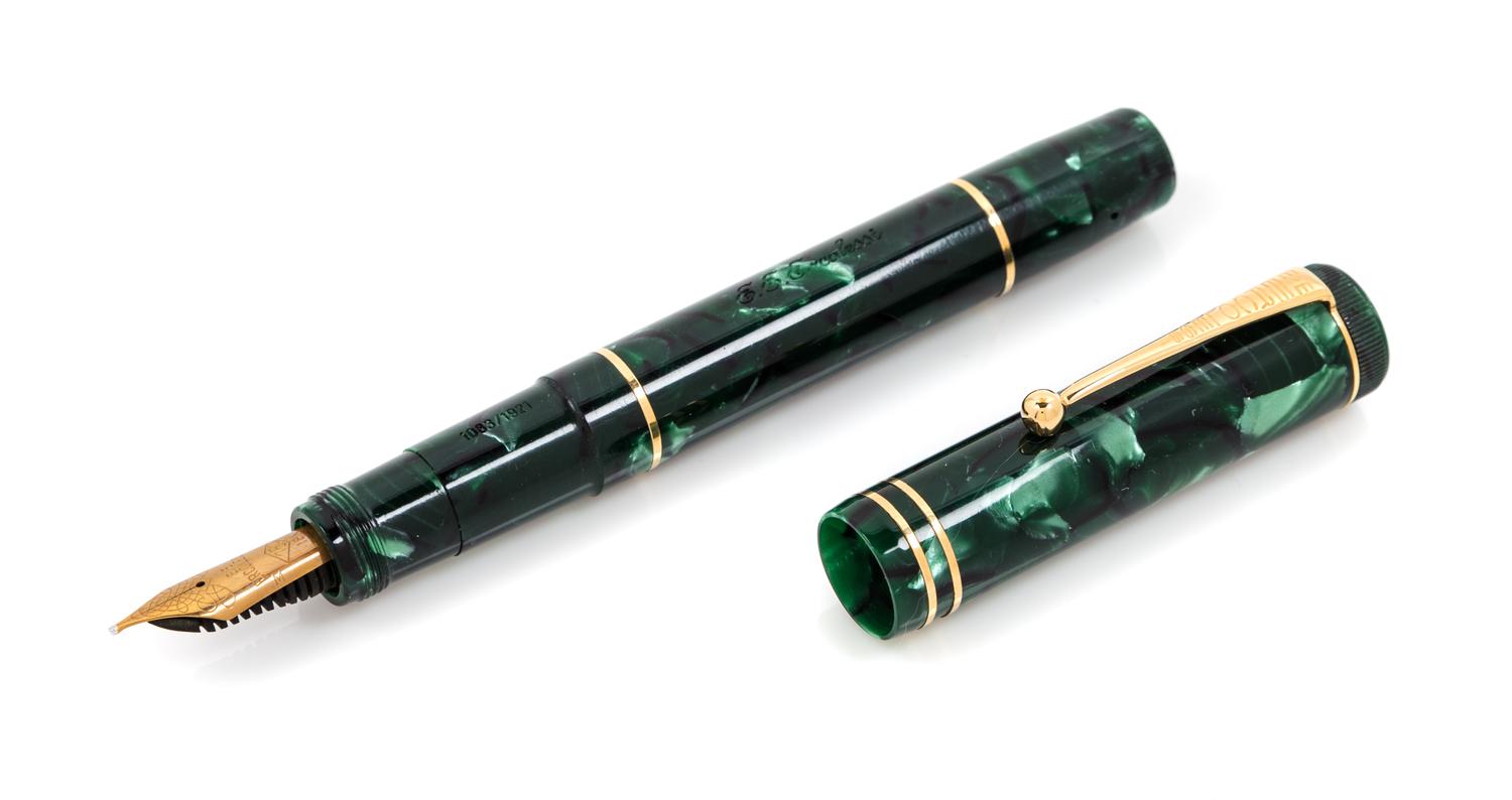 An Omas E.E. Ercolessi: 75th Anniversary Limited Edition Fountain Pen and Ink Set
