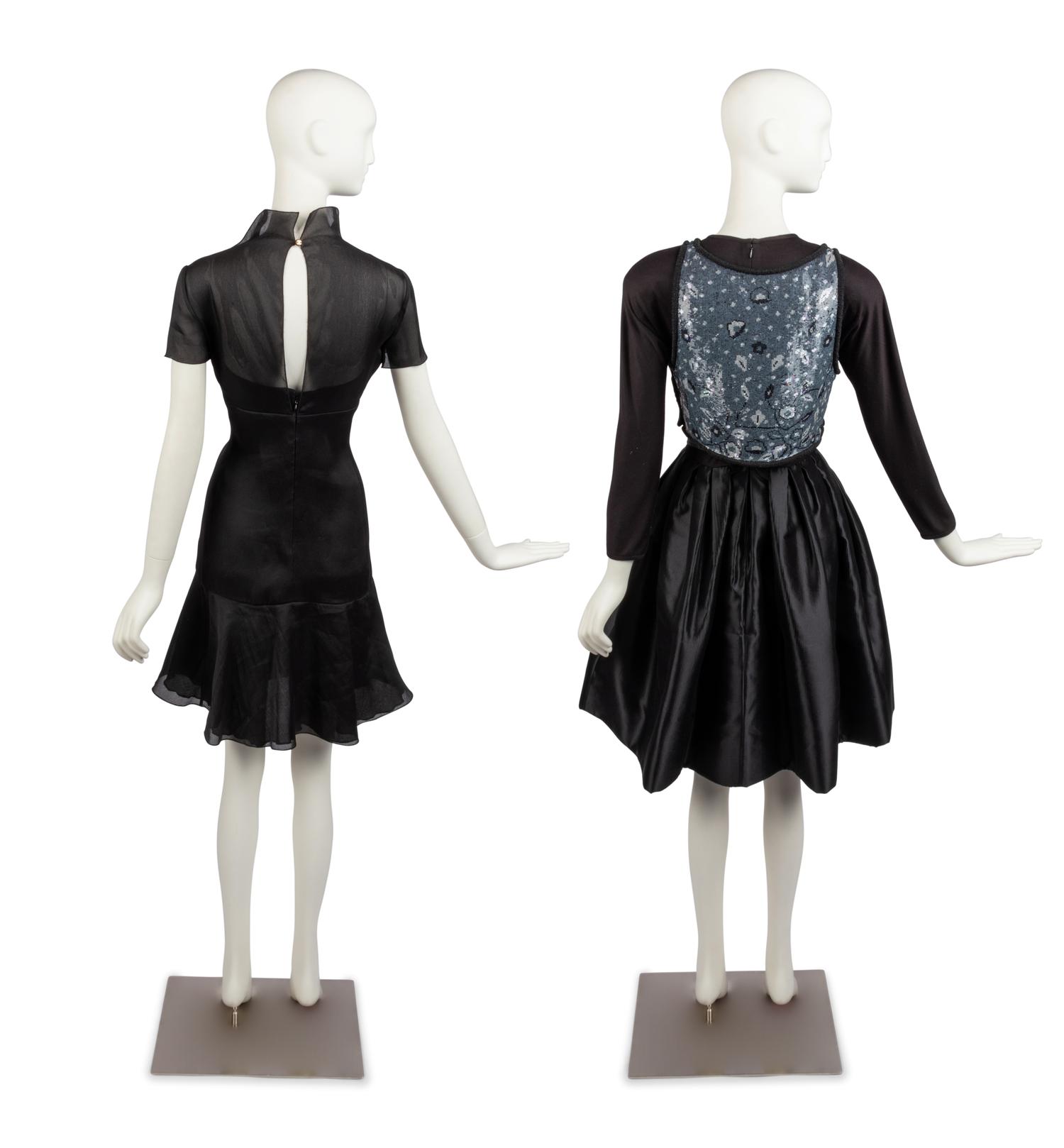 Two Dresses: One Chanel, One Geoffrey Beene, 1990s