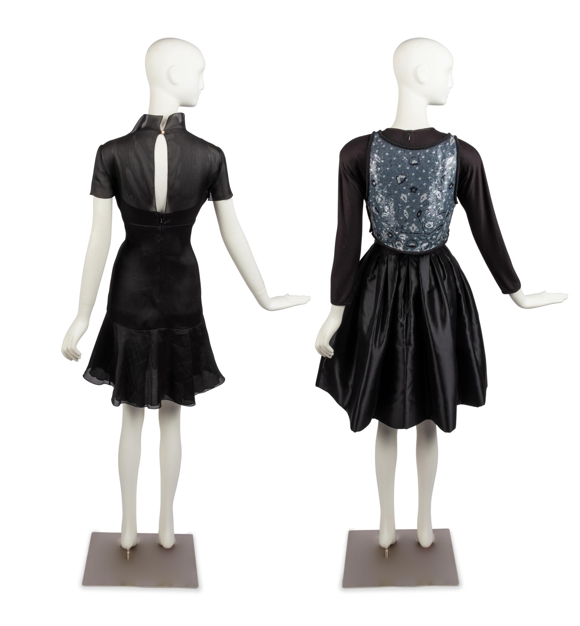 Two Dresses: One Chanel, One Geoffrey Beene, 1990s