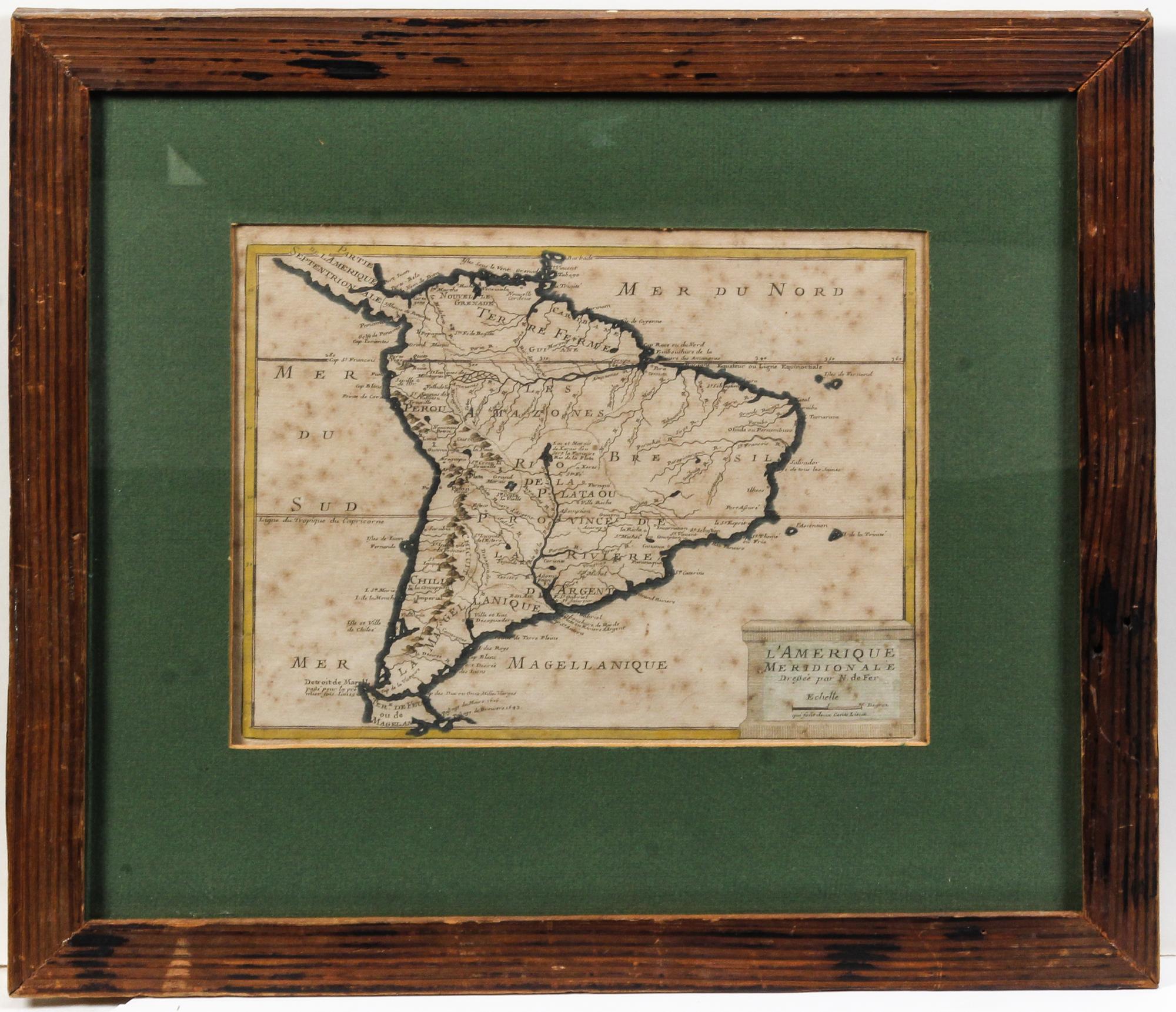 After Nicolas de Fer, (French, 1646–1720), L'Amerique Meridionale (A Map of South America)