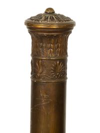A Pair of Continental Bronze Andirons