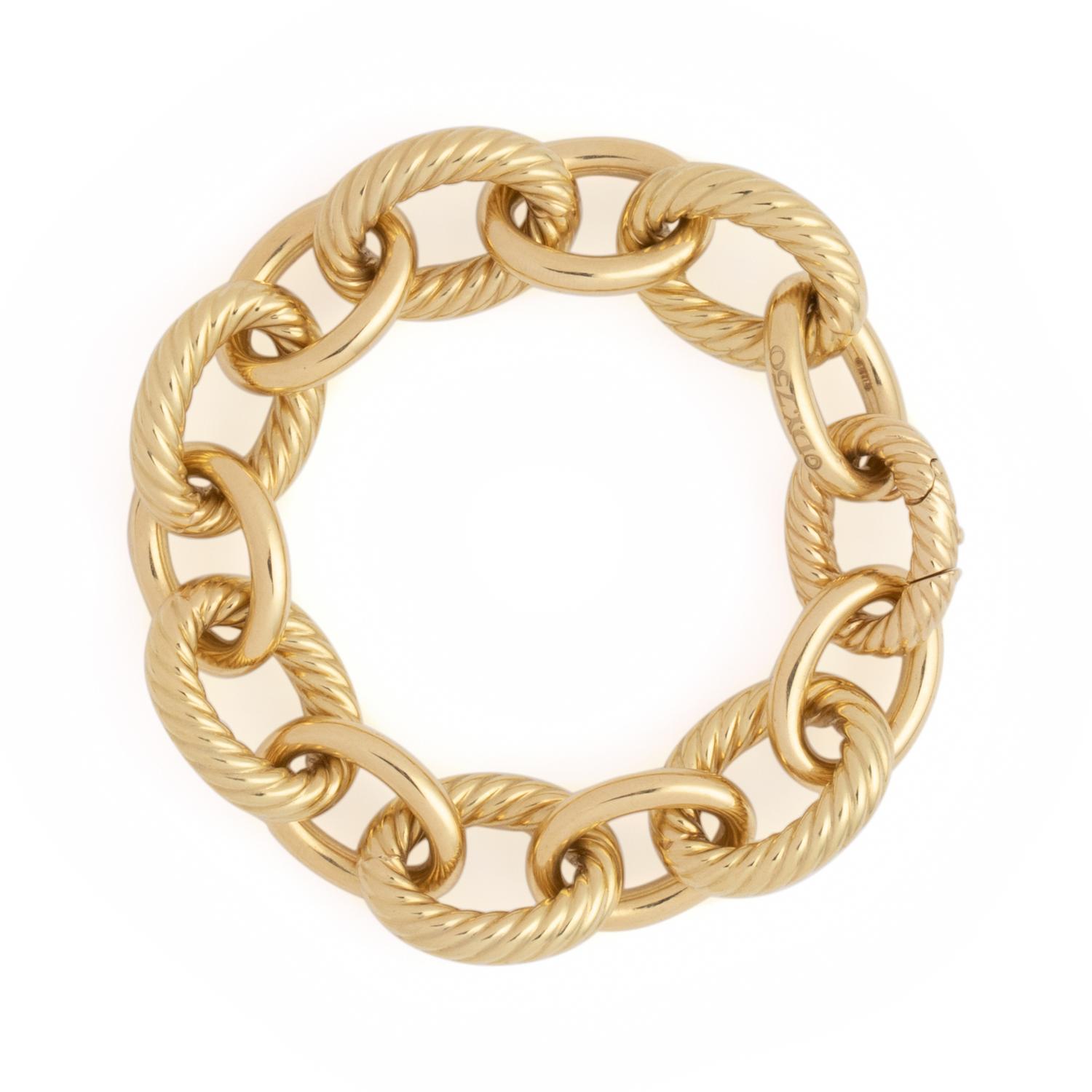 DAVID YURMAN, YELLOW GOLD BRACELET
