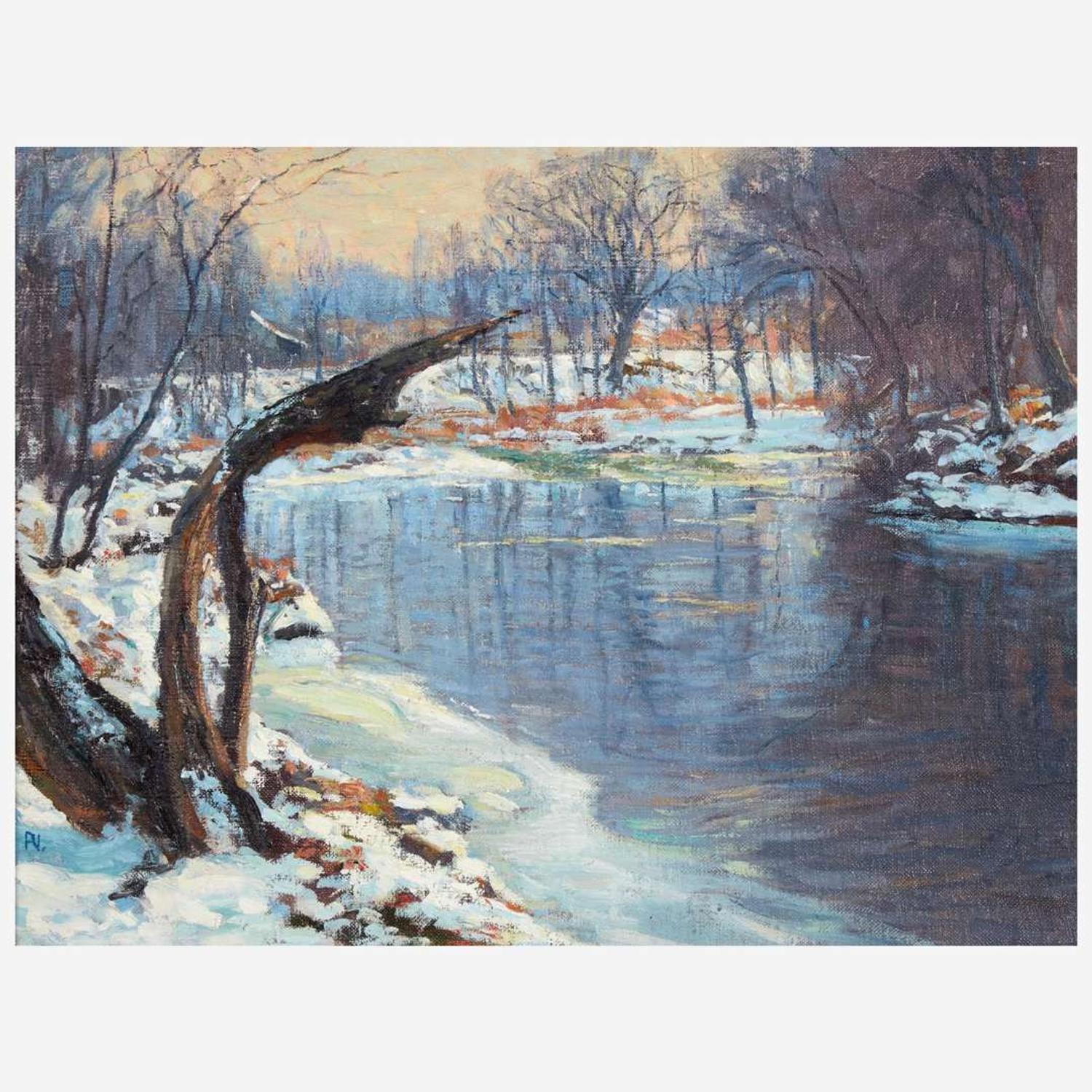 Roy Cleveland Nuse (American, 1885–1975) Neshaminy in Winter