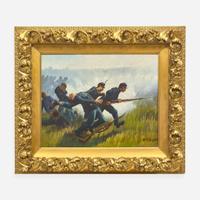 William Brooke Thomas Trego (American, 1858-1909) Three Union Soldiers (Study for the Rescue of the Colors)