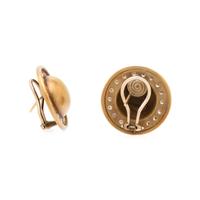 KIESELSTEIN-CORD, YELLOW GOLD AND DIAMOND 'SOMBRERO' EARRINGS