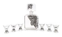 Art Deco, FIRST HALF 20TH CENTURY, a decanter and 6 glasses