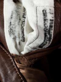 [FILM] -- [PARKS, Gordon (1912-2006)]. Leather overcoat identified to Gordon Parks.