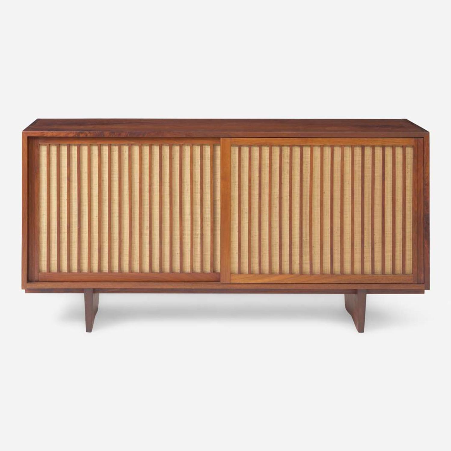 George Nakashima (American, 1905-1990) Double Sliding-Door Cabinet, New Hope, Pennsylvania, 1972