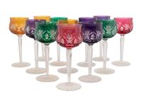 A Collection of Cut-to-Clear Glass Stemware