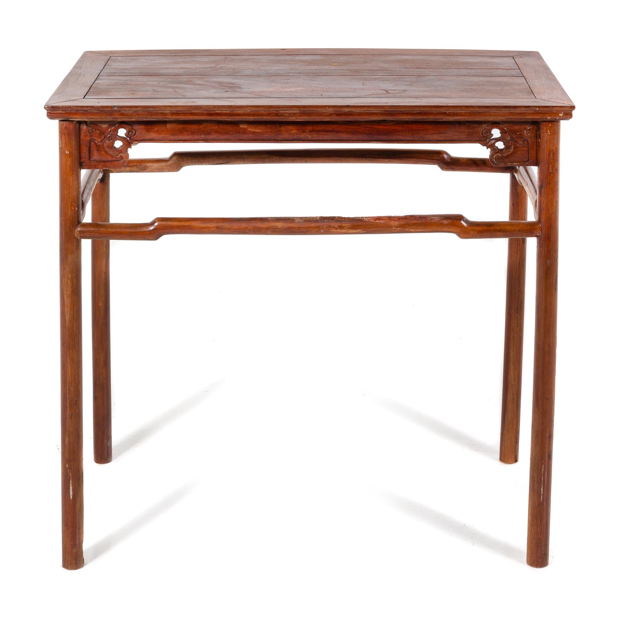 A Huali Table Height 30 1/2 x 34 3/4 x depth 19 1/2 inches. — QING DYNASTY (1644-1912)