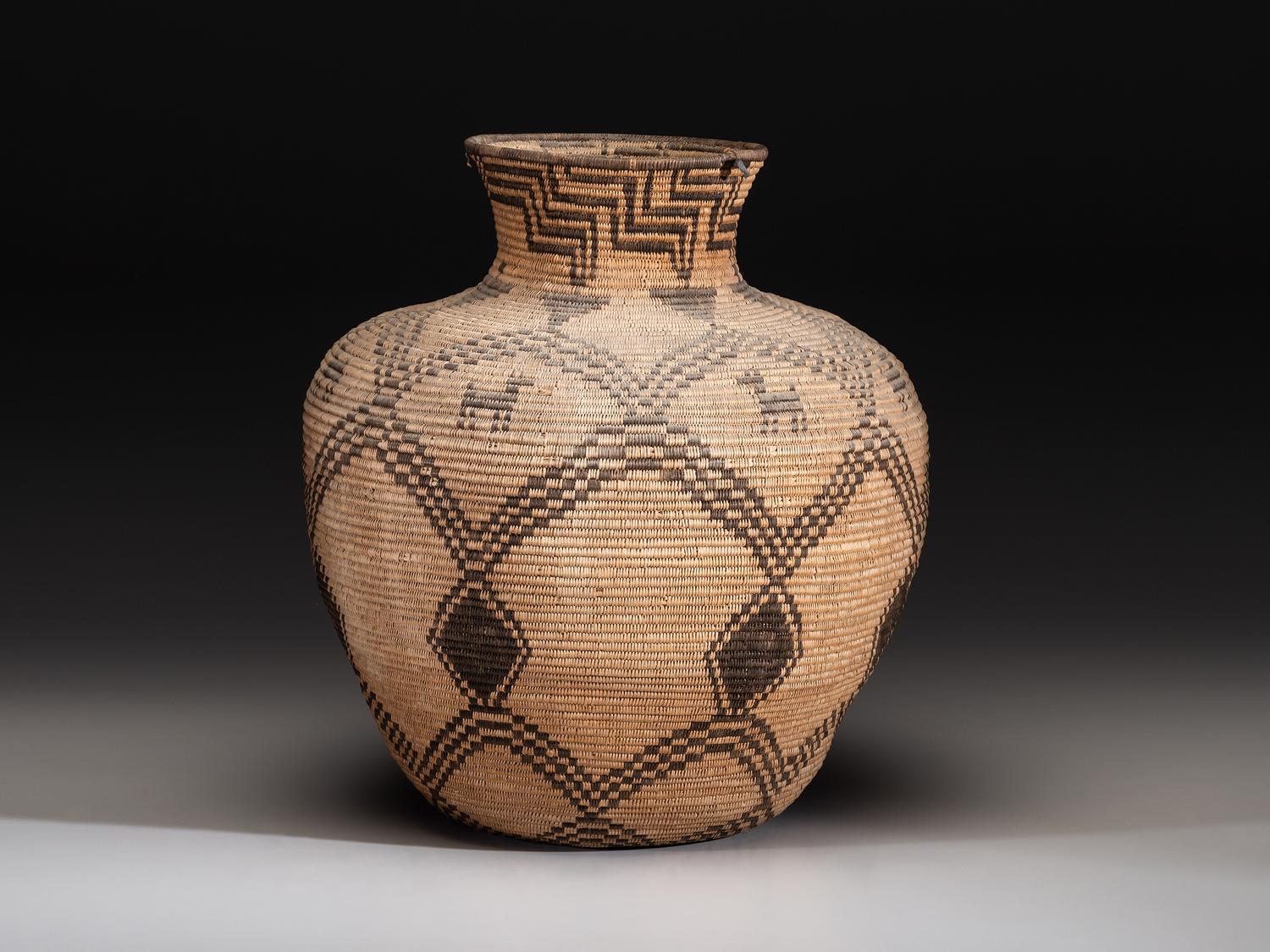 Apache Figural Basketry Olla