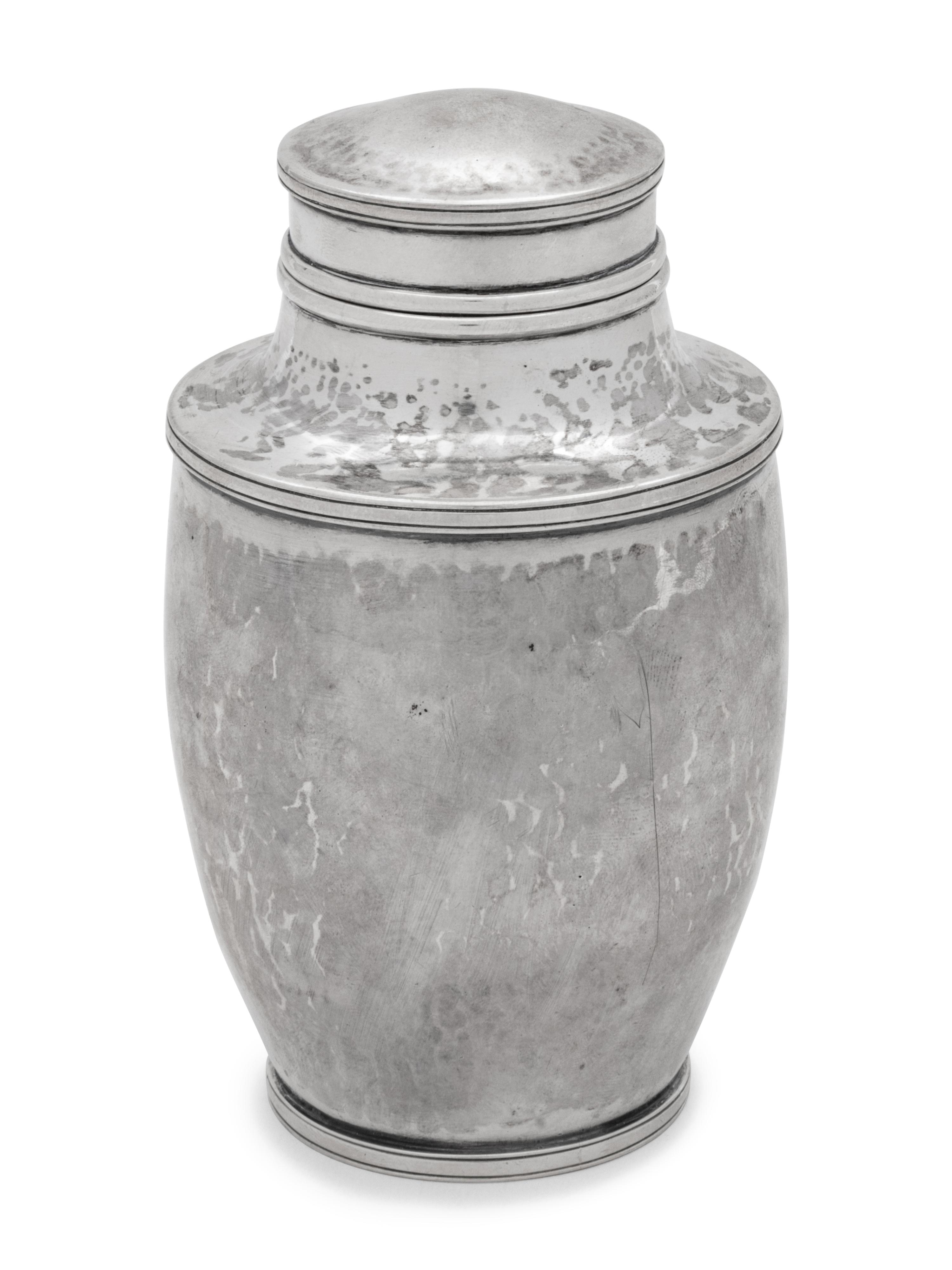 An American Silver Tea Caddy