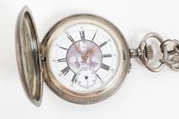 A Swiss Niello Silver Pocket Watch Made for the Russian Market