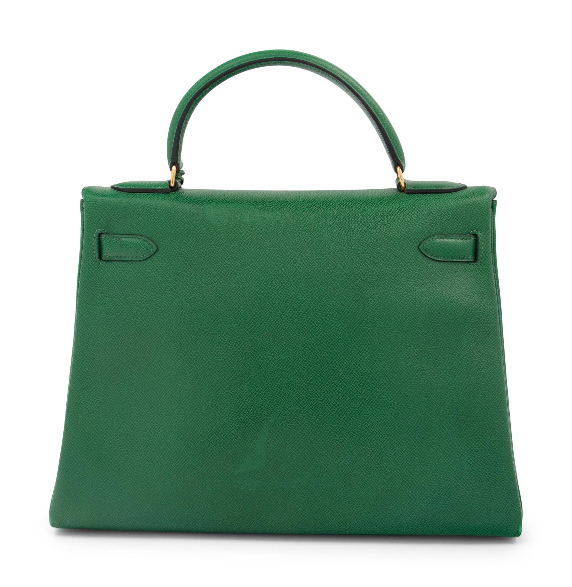 Hermès Green Kelly Bag 32cm, 1988