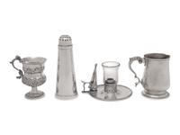 A Group of Four Georgian Silver Hollowware Articles