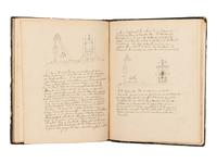 [MANUSCRIPTS—ENGINEERING & SCIENCE]. [COPPÉE, Evence (1851-1925)]. Collection of six notebooks for classes in various scientific fields which he attended at Catholic University at Louvain. [Louvain, ca 1868-1870].