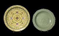 Two Chinese Porcelain Chargers