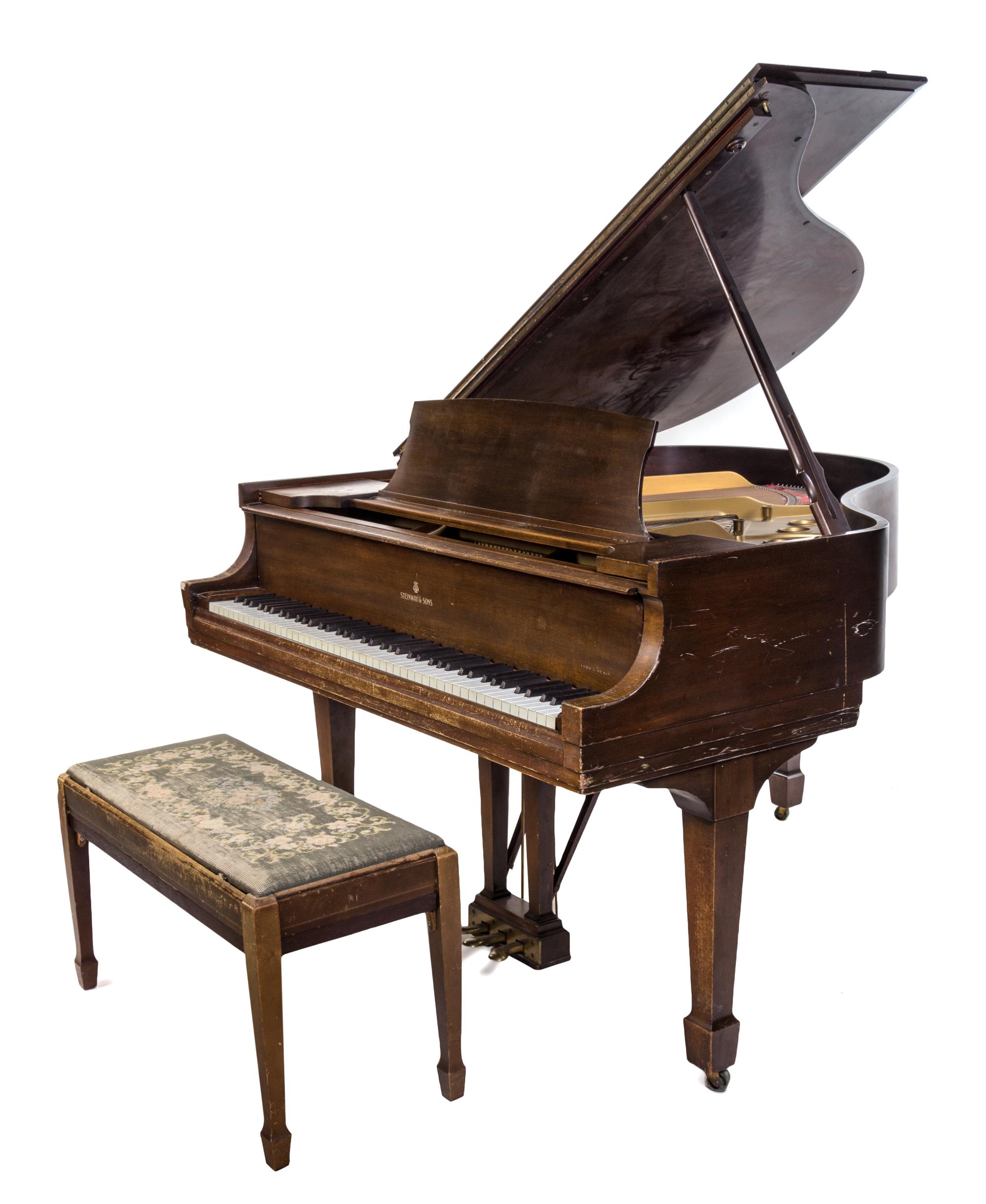 A Steinway and Sons Baby Grand Piano Length 5 feet 1 inch. — CIRCA 1936
