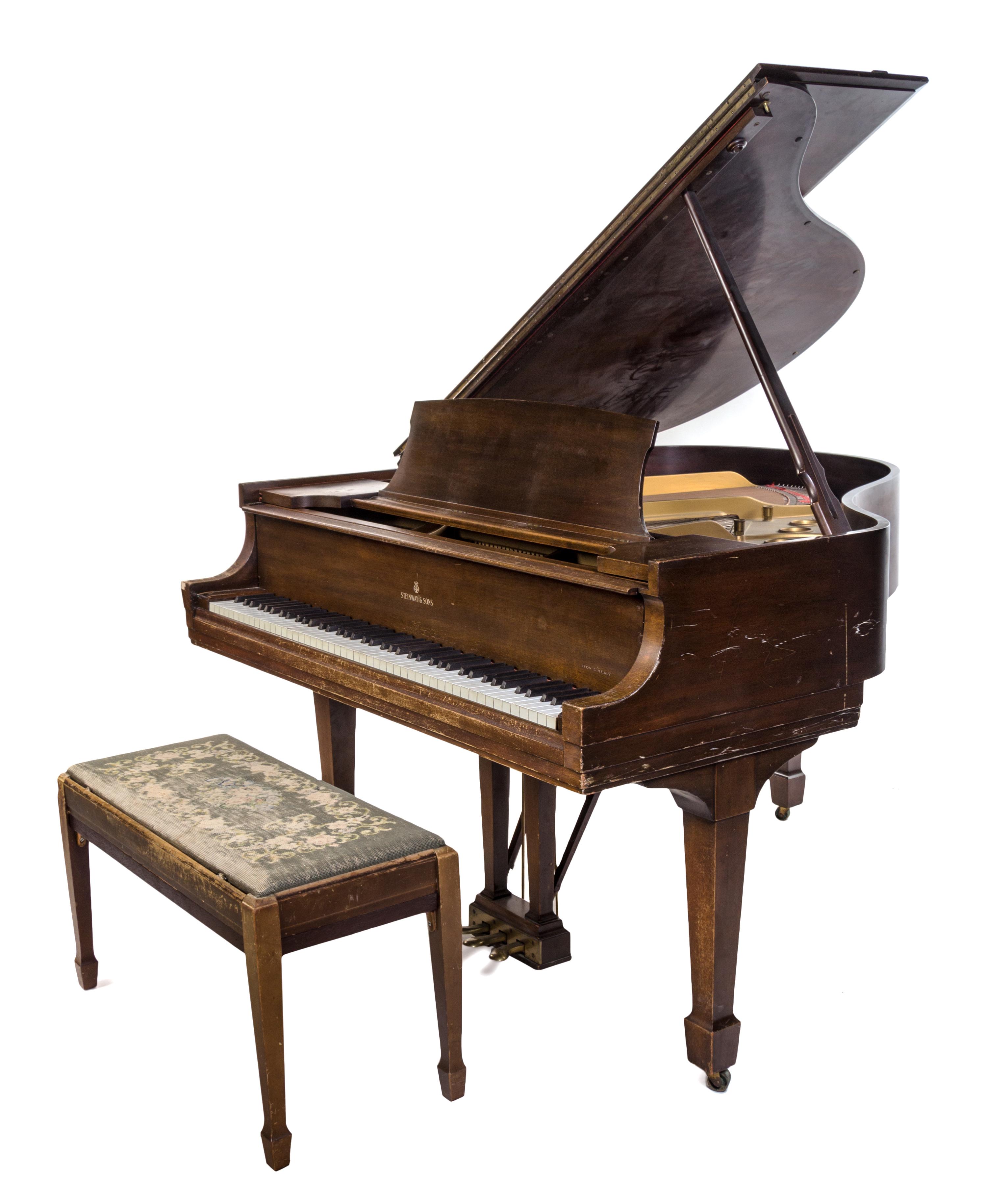 A Steinway and Sons Baby Grand Piano Length 5 feet 1 inch. — CIRCA 1936