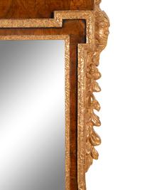 A George II Parcel Gilt Walnut Mirror
