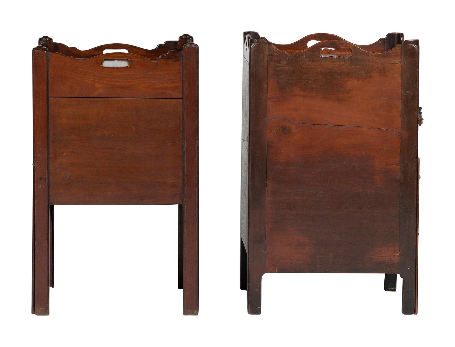 Two Georgian Mahogany Commodes