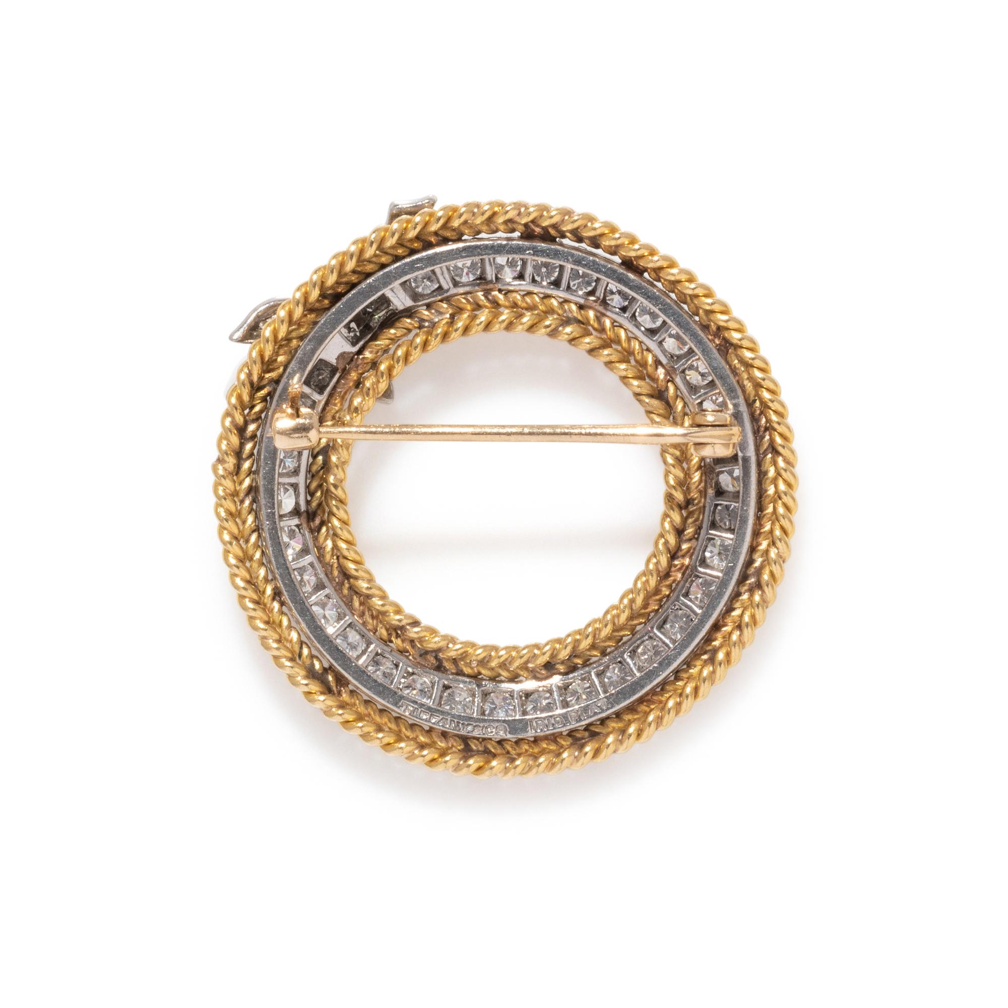 TIFFANY & CO., DIAMOND CIRCLE BROOCH