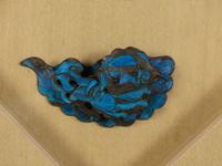 Two Chinese Kingfisher Feather Brooches